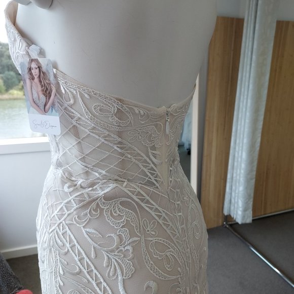 NEW! Ti Adora Wedding Dress size 2-4 Style 7753 "Saffron" - Picture 12 of 14